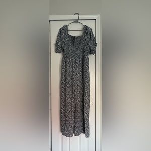 Bella Ella Boutique Deep Blue Floral Jumpsuit